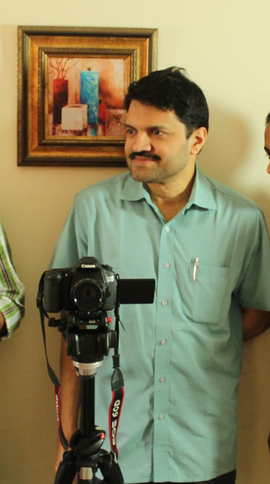 Sankar with the camera on the Antahkaran shoot